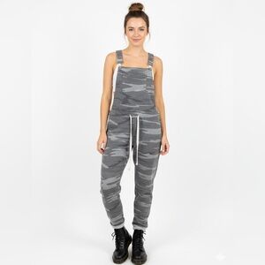 Z Supply Charcoal Camouflage Jumpsuit